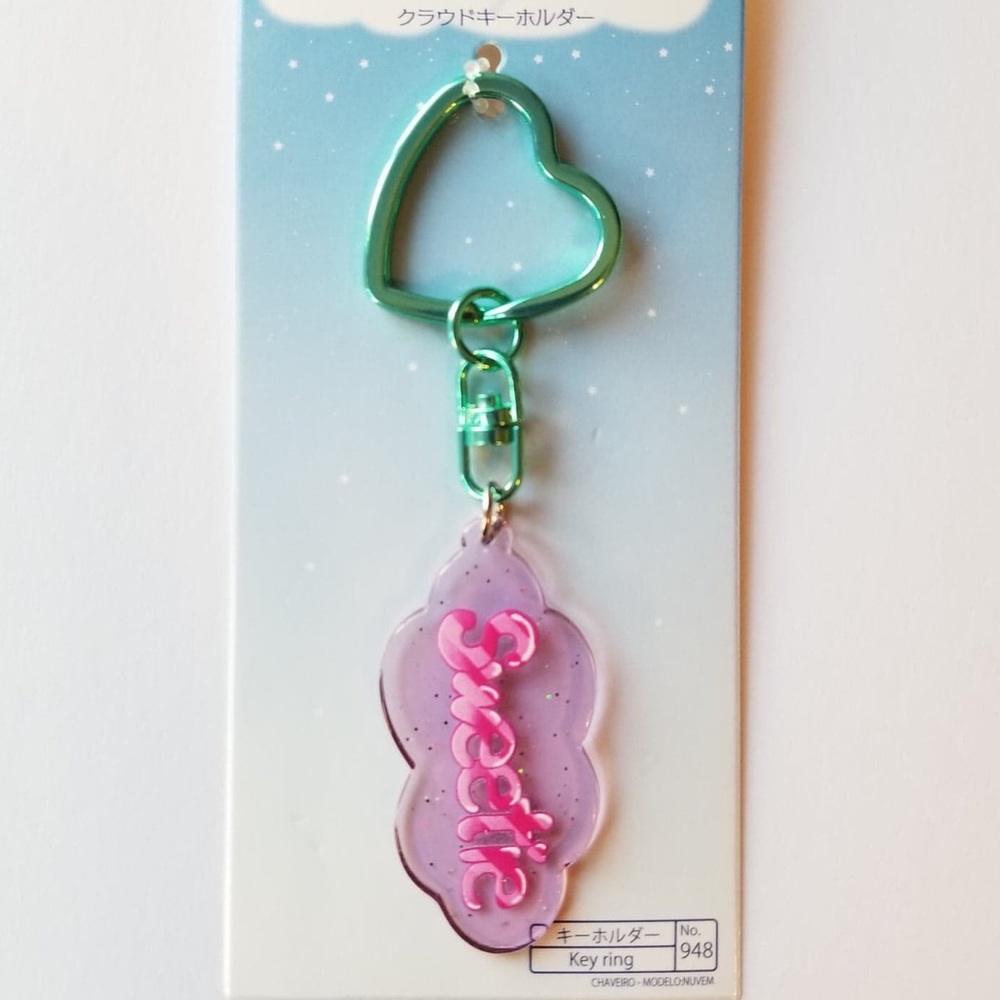 SWEETIE CLOUD HEART KEY RING - Picture 2 of 6